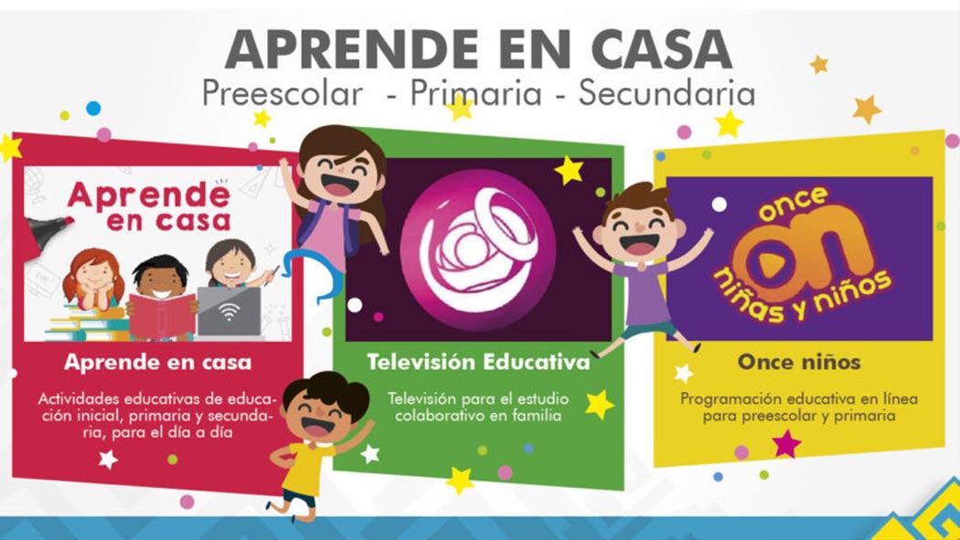 Durante la cuarentena la SEP lanzó la opción de estudiar con el apoyo de la televisión y del internet.para el nivel preescolar y primaria