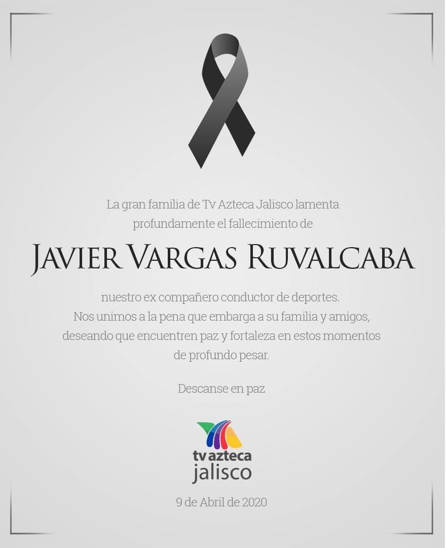 Javier Vargas Ruvalcaba periodista deportivo fallece debido al cáncer