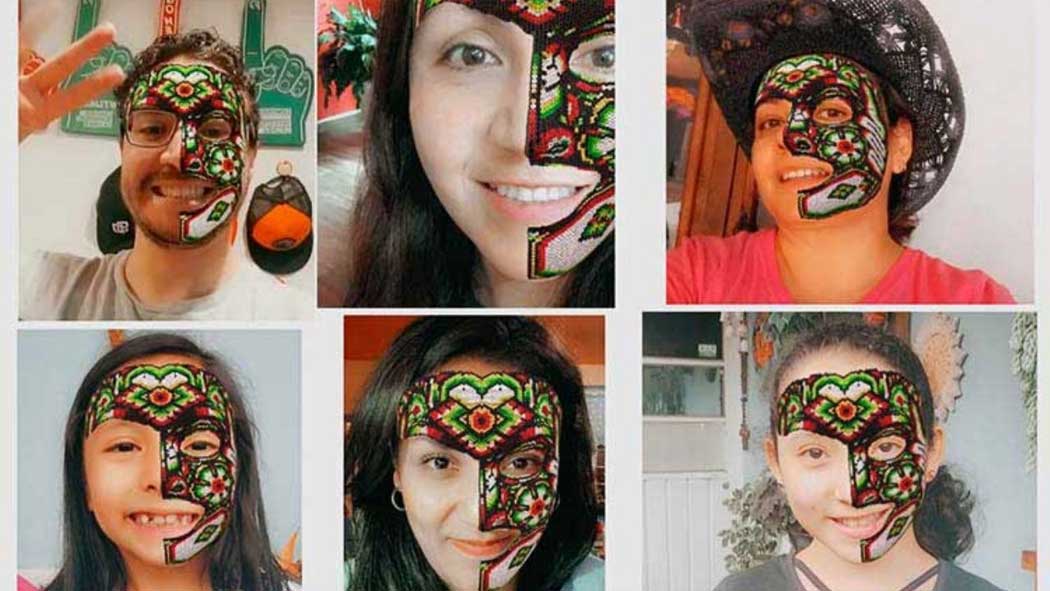Snapchat celebra la Independencia de México con máscara huichol