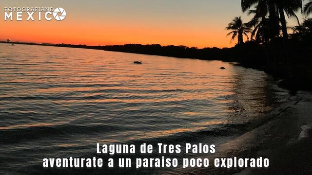 La Laguna de Tres Palos, localizada al Oeste de la Bahía de Acapulco
