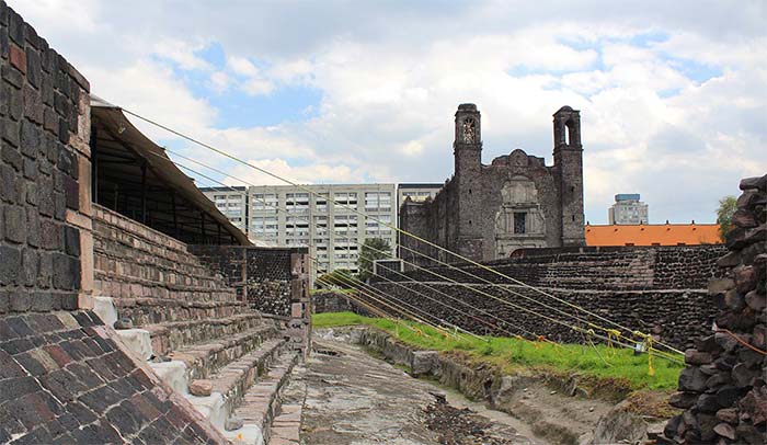 Ruinas arqueológicas de Tlatelolco en Ciudad de México