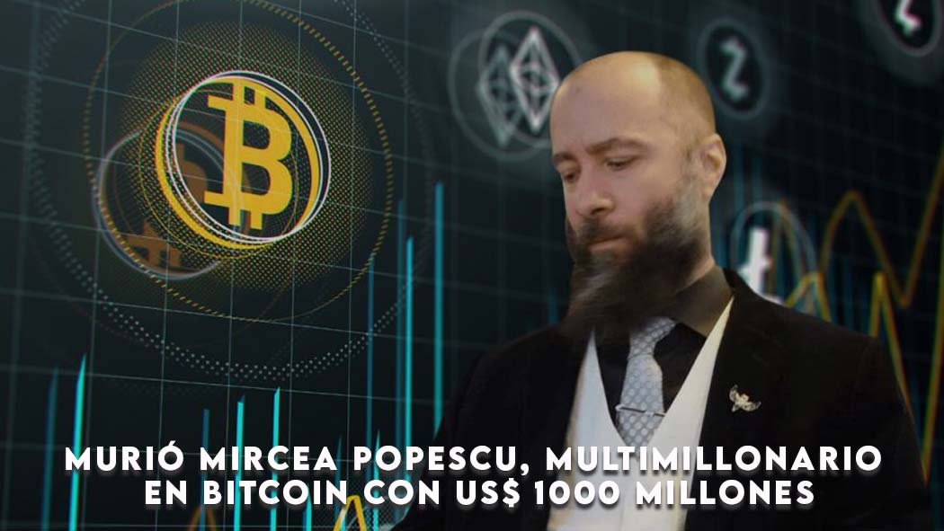 Mircea Popescu, de 41 años, controvertido multimillonario de Bitcoin, murió repentinamente dejando una enorme fortuna en criptomonedas que podría estimarse en hasta 2 mil millones de dólares.
