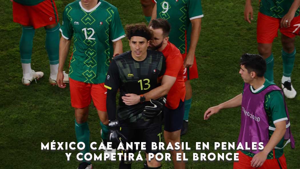 México cae ante Brasil en penales y competirá por el bronce