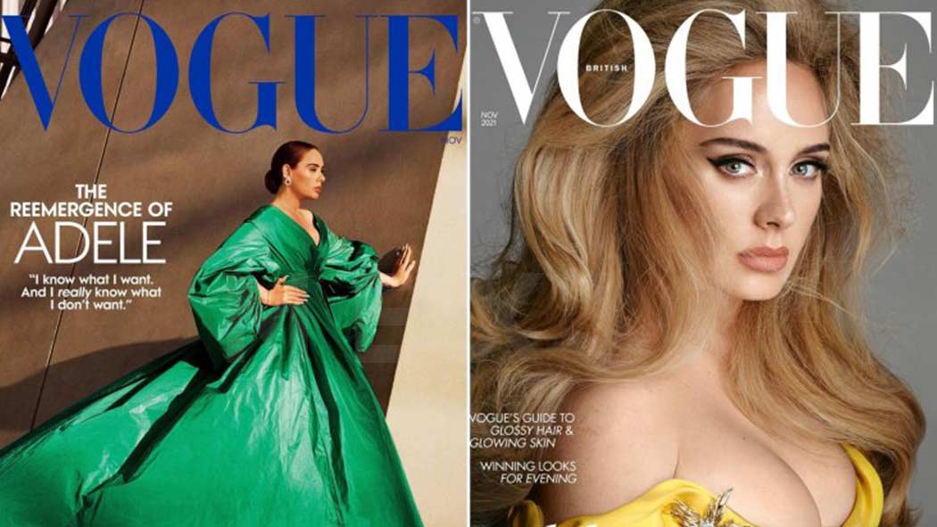 Adele posó en Vogue deslumbrando al protagonizar portada