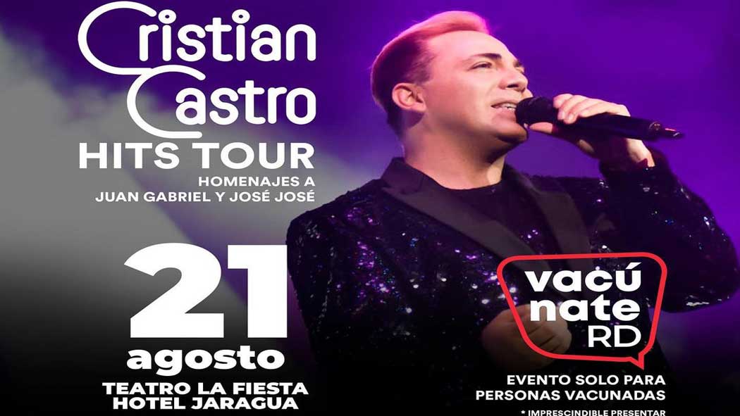 Cristian Castro dara concierto solo para vacunados contra Covid