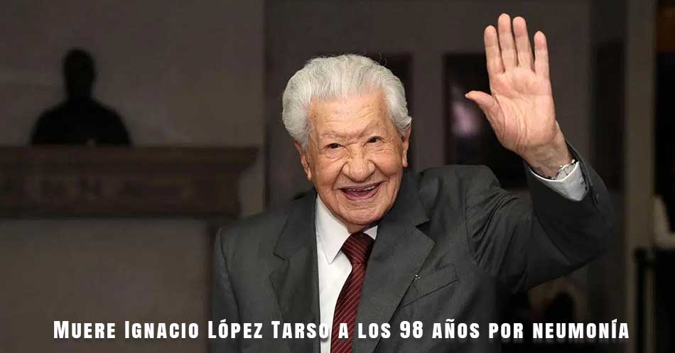 Muere Ignacio López Tarso a los 98 años por neumonía